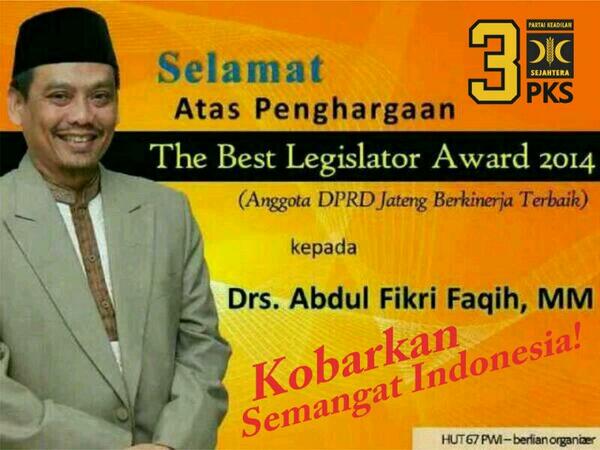Muda_Keadilan's tweet photo. 6. penerima The Best Legislator Award 2014, anggota DPRD Jateng berkinerja terbaik http://t.co/Bxisk3qodt #BekerjaUntukIndonesia