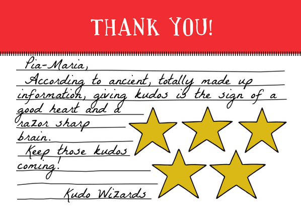 kudobox's tweet photo. You just rocked our world! #Kudos to @piamia2 for using @kudobox and spread the love http://t.co/txHo0WAq5W