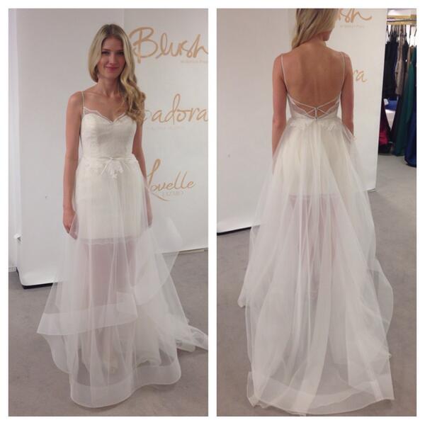 One of my favorite new styles from <a href="/BlushbyHP/">Blush</a> <a href="/JLM_Couture/">JLM Couture</a>! #BridalMarket