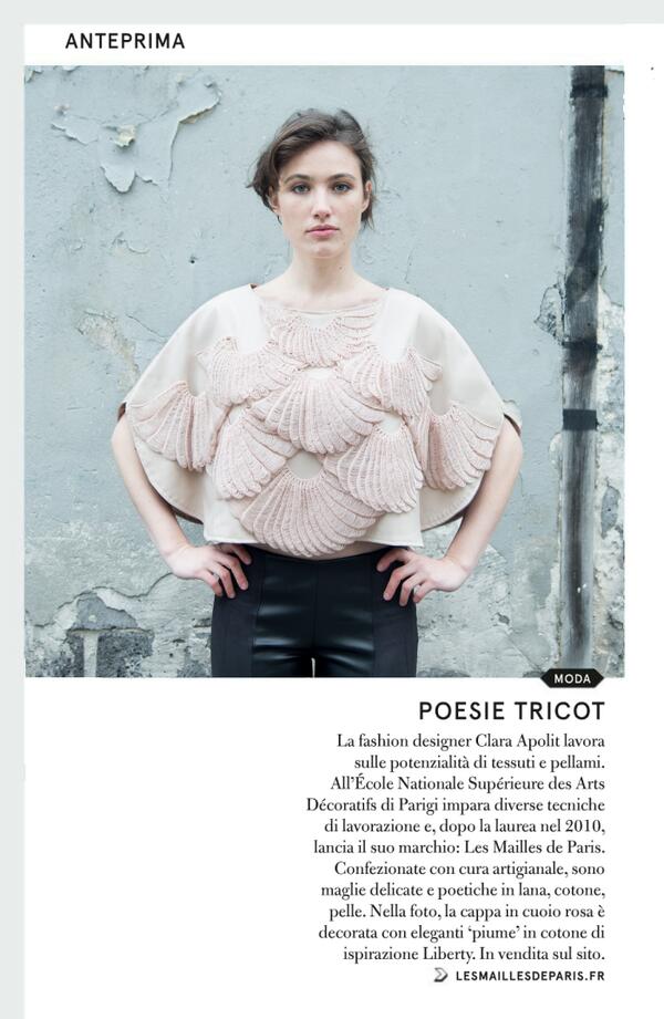 maillesdeParis's tweet image. Grazie @LivingCorriere ! #presse