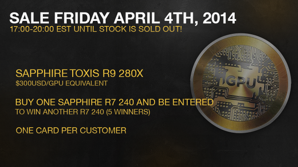 GPUCoin's tweet image. You can still be entered to win a Sapphire R7 240! #gpucoin #altcoin #altcoins