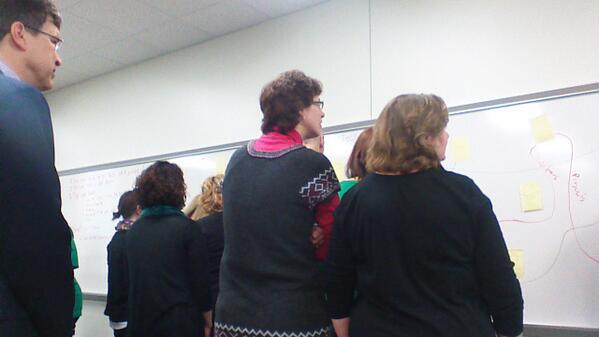 SP_Geek's tweet photo. Connecting the low tech social network with @ruveng and @shellecaldwell #SPSTC http://t.co/3LMU7NwFY3