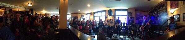 This is only part of the crowd at <a href="/OldTrianglePEI/">Old Triangle PEI</a> for <a href="/ripped_paper/">Ripped Paper</a> with special guest @ChrisFnKirby !!