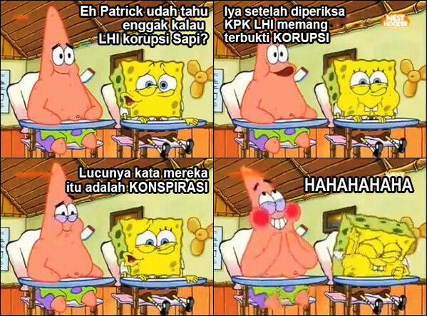 thew_win's tweet photo. RT @ZaimIhsan2: lucunya kata mreka itu adalah konspirasi wkwk cc:  #TolakPartaiPembelaKoruptor http://t.co/1TyyRWBxuV