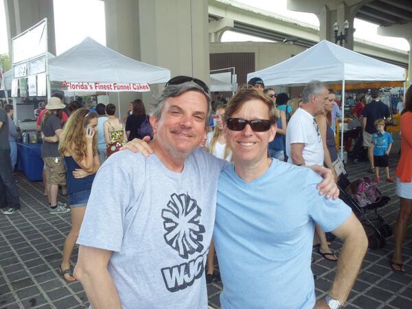 Who do we run into today at #RiversideArtsMarket but former Mayor @JohnSPeyton @WJCTJax T-Shirt. $120 - 800-722-9528