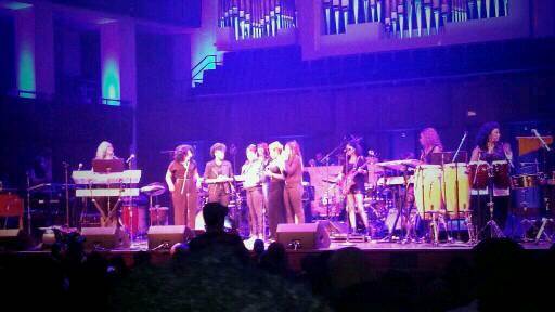 monicalatreece's tweet image. #rocklikeagirl @HiARTSnyc is everything!!!  So glad to be an artist in #onemic festival.  See us Apr 9-13 #freshnoise