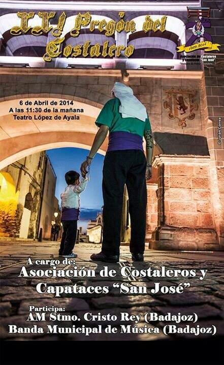 Seguimos con los actos y hoy a la 11:30 pregón del Costalero en el Teatro López de Ayala <a href="/amcristorey/">A.M. Cristo Rey</a> <a href="/CostalerosJos/">Costeleros San José</a>