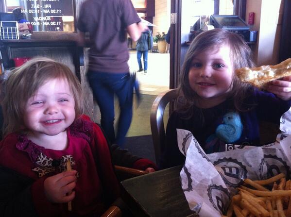LoriJMurphy's tweet photo. Came back to Cleveland for the Bspot. These PA girls (former Clevelanders) can't get enough of the food! @chefsymon http://t.co/bM66ioV50W