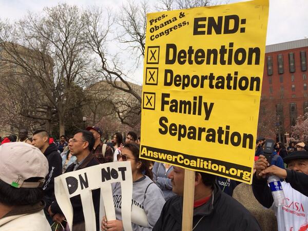 Stop deportation... Today at White House #twomilliontoomany