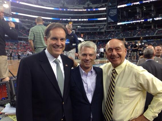 DickieV's tweet photo. Jim Nantz &amp; CBS Prez Sean M cManus http://t.co/2EV42M9GVG