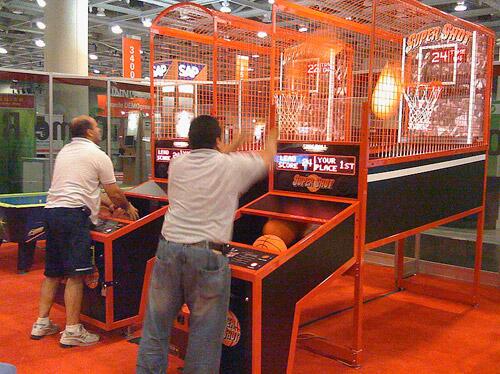 PartyArcade's tweet image. Bracket busted? Ensure your #FinalFour party isn't: Go one-on-one in your own party tourney  videoamusement.com/supershot-bask…