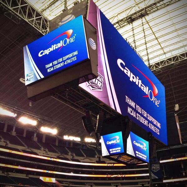 Syncano's tweet image. Check out the screens we&apos;re playing with this weekend at the #FinalFour. #RealTimeSync #MarchMadness