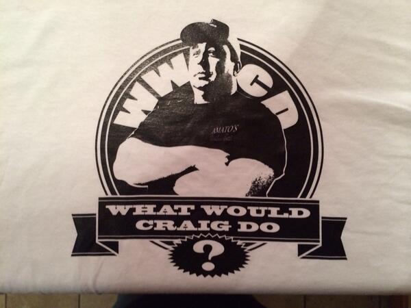 VangardeApparel's tweet photo. Next time you stop in to Amato's, pick up the limited edition "What Would Craig Do?" Tee! http://t.co/AfVK7S3eH5