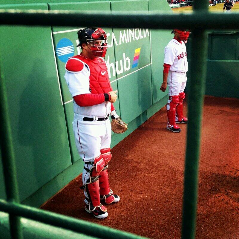 Red Sox on X: AJ Pierzynski & bullpen catcher Mani Martinez