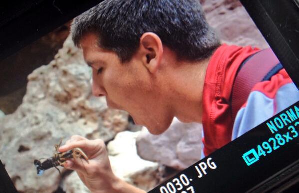 Caught ourselves a crawdad #caveadventures