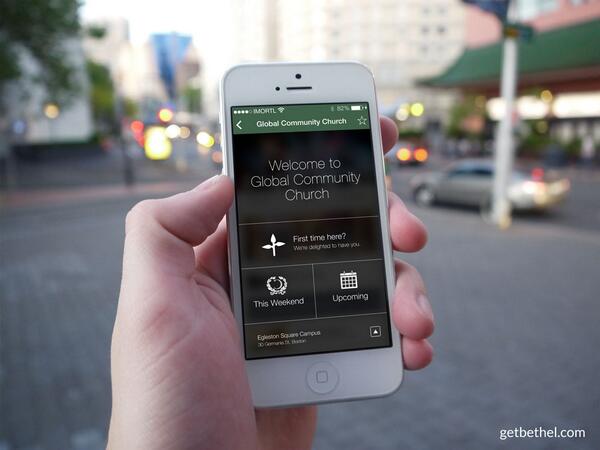 albertcmartin's tweet photo. First look: a free location-aware iPhone app for the Church! Beta signup @ http://t.co/R41YdTqi26 #churchtech http://t.co/q0beHAdnzf