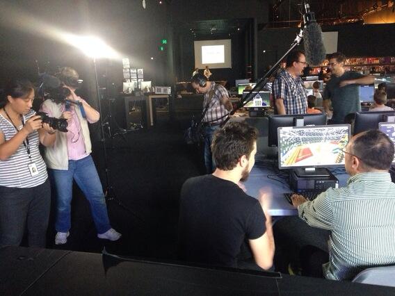 phthinkspace's tweet image. #goodgamespawnpoint filming at #minecraft100