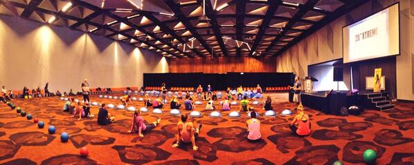 the_fonginator's tweet image. First launch of 3D Extreme in AUS w/ @gregsellar @julzarney @amydixonfitness @DorisThews @ozfitnetwork #filex2014