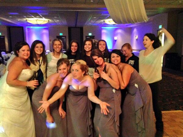 k_orfs's tweet photo. “@sydneyrottman: Hey you stranger congrats on your big day!!! Love, The spds Senior Co http://t.co/r1ZXMzdr5P” #weddingcrashers