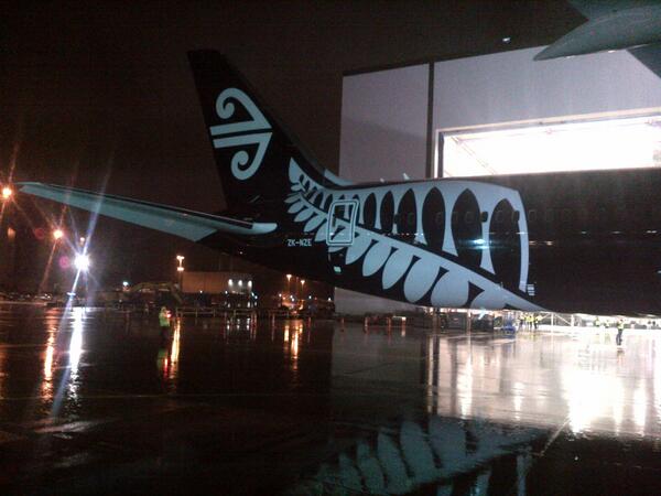 Boeing Airplanes (@boeingairplanes) on Twitter photo We rolled out the first #Boeing 787-9 #Dreamliner for <a href="/FlyAirNZ/">Air New Zealand</a> featuring the NZ Fern mark bit.ly/1q6MuF5 We rolled out the first #Boeing 787-9 #Dreamliner for <a href="/FlyAirNZ/">Air New Zealand</a> featuring the NZ Fern mark bit.ly/1q6MuF5