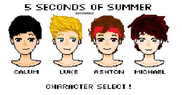 pixel art 5sos