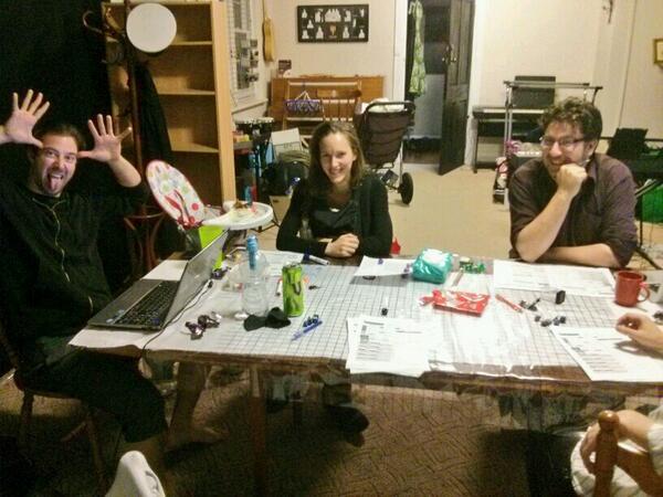 Playing d&amp;d with my friends from the <a href="/TheGamesMaestro/">The Games Maestro</a>  getting attacked by a giant spider