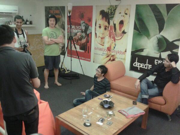 Photo shoot in session @ Payola Recs HQ.. :)