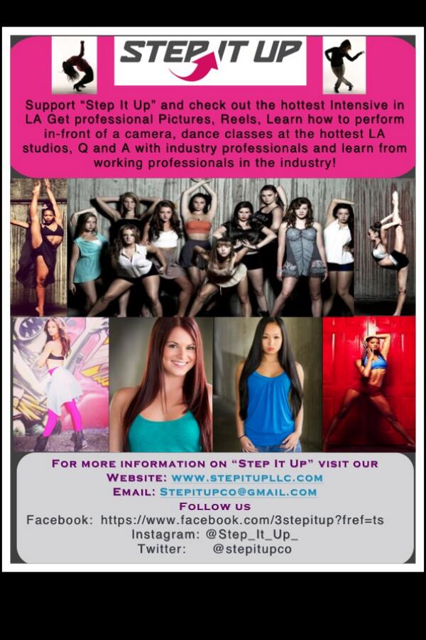 The Hottest #Dance Intensive-Summer 2014! Step It Up Junior &amp; Senior Intensives in #LA are right around the corner!
