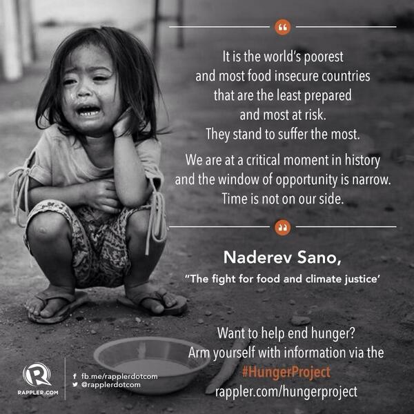 mariaressa's tweet image. #HungerProject