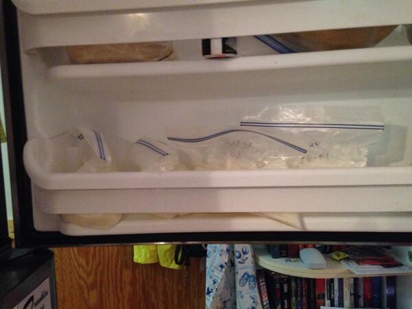 cabrasted's tweet image. The answer to a #southernproblem? Freeze buttermilk in bags w/ 1 c each for biscuits. Defrost as needed. #happysunday