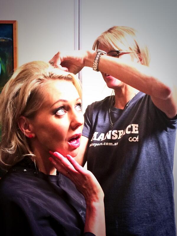 toniatweeting's tweet image. Great fun on the set of @ManSpaceTV !! Bring it on #9network!