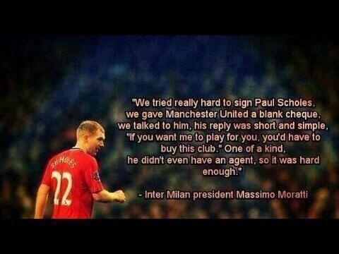 Massimo Moratti on Paul Scholes.