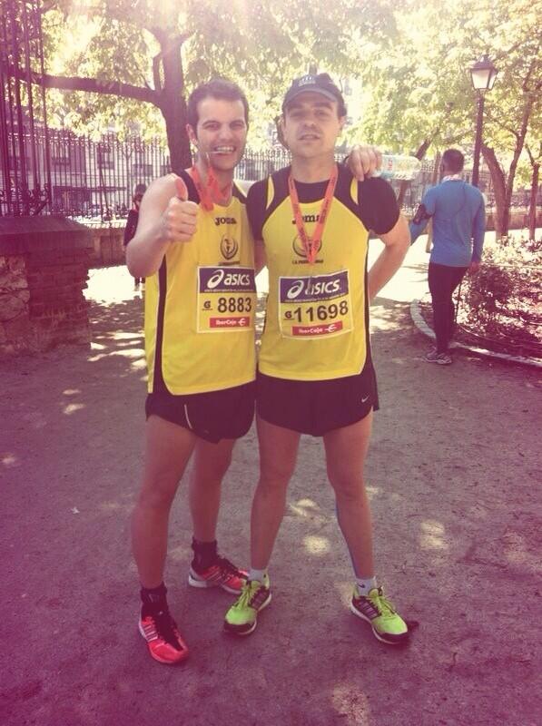 alcalde84's tweet photo. A la saca!!@media_madrid 1,38 pensando en la Maratón #Running hoy los que se han salido son @icuefue y @JalvarBurgos http://t.co/YsAqrTVYaD