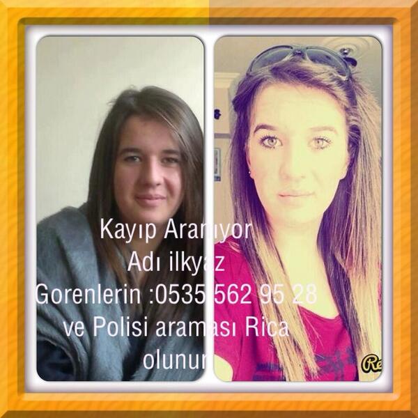 LÜTFEN RT. İZMİR CİVARINDA OLDUĞU DÜŞÜNÜLÜYOR. GÖRENLERİN 535 562 95 28 ARAMASI VE POLİSE BİLDİRİLMESİ RİCA OLUNUR