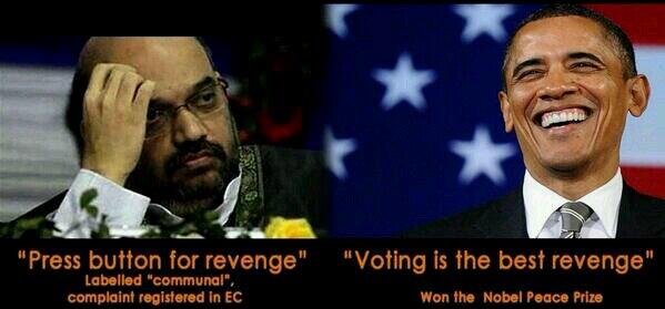 If this is Secularism of India, I am big Communal & I am taking revenge via ballot on Congress/UPA on April 24. #NaMo 