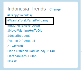 BalqisKhansa's tweet photo. RT @LastReyhan: Malam ini, wanita Indonesia ingin dimengerti banget noohhh... #WanitaTolakPartaiPoligamy http://t.co/q9Ne2RO2oA