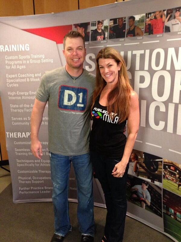 D1 Training on X: Chipper Jones & Braves announcer Chip Carey's wife  Mila at D1.  / X