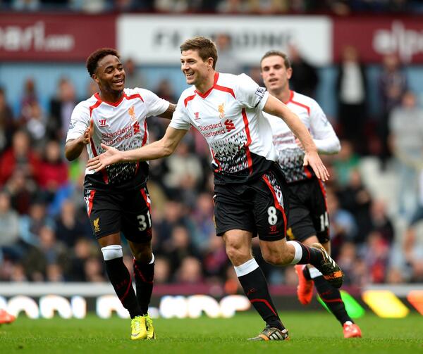 LFC's tweet image. FULL-TIME: Steven Gerrard's brace clocks up a ninth straight victory and returns the Reds to top spot #WHUFC 1-2 #LFC