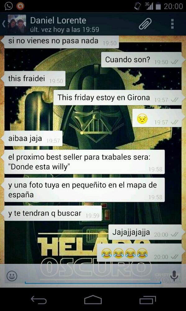 guilleviguera's tweet image. Tengo el placer de ser amigo del gran @dani_lorente autor del libro &quot;¿Dónde está Willy?&quot; jajajajja