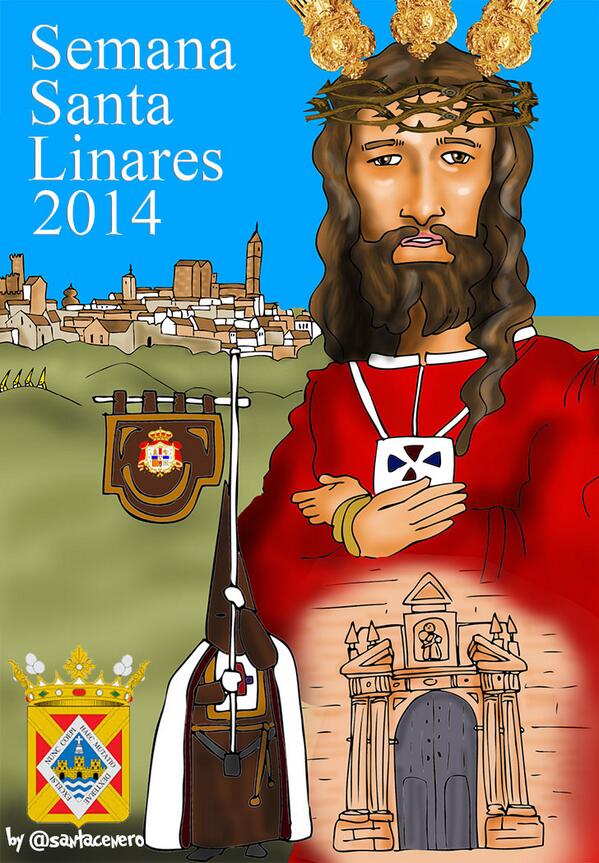santacenero's tweet photo. #linares Mi ilustración-cartel para esta @SemanaSLinares 2014 Espero que os guste! @linarescofrade @RescateLinares http://t.co/GnSPUV3o02