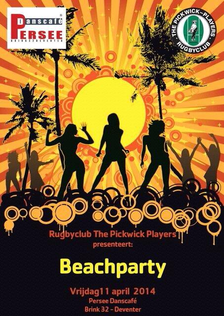 Super leum feestje aanstaande vrijdag: beachparty in Persee! Kom je ook?
