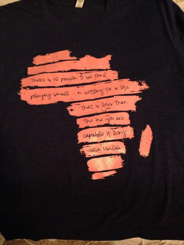 caitylewwho's tweet image. Don't worry, I picked up my 4th Africa shirt today. #marked2014 #Ubuntu