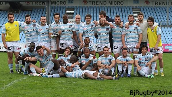 XavierChauveau's tweet photo. Qualif assuré après une victoire difficile contre bordeaux #enrouteverslesphasesfinales #copains @RacingMetro92 http://t.co/9zzVDtKomU
