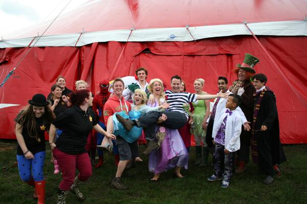 LittleFunFest's tweet image. This photo sums up the team at Little Fun Fest so well. After a long weekend we are still having fun!