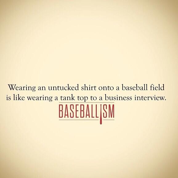 SBRsoftball's tweet photo. You always tuck in your shirt, Always. http://t.co/qpI23yGbht