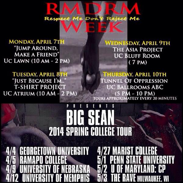 TonikaIman's tweet image. This week, SAC definitely has your back! 
April 7th-12th #RMWeek #BigSeanLive @UofMSAC