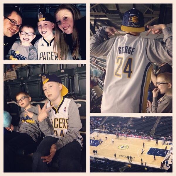 brandyhannah's tweet photo. Our first Pacers game! :) #PacersGameNight http://t.co/7dx3l3apiW
