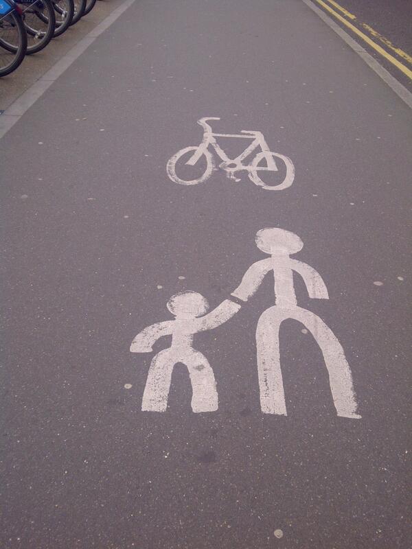 anyihobson's tweet image. I suspect the planners at #WaterlooStation aren't parents #walkability #cyclability #placemaking