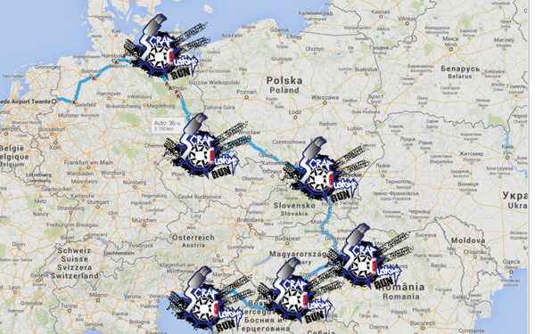 ScrapCustomsRun's tweet image. De route is bekend! maar de exacte Finish plekken blijven nog even geheim! :)