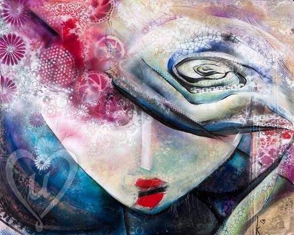 One of my favourite original canvasses, "Swirl"..... Acrylic, paper and magic on a 5x4ft canvas.